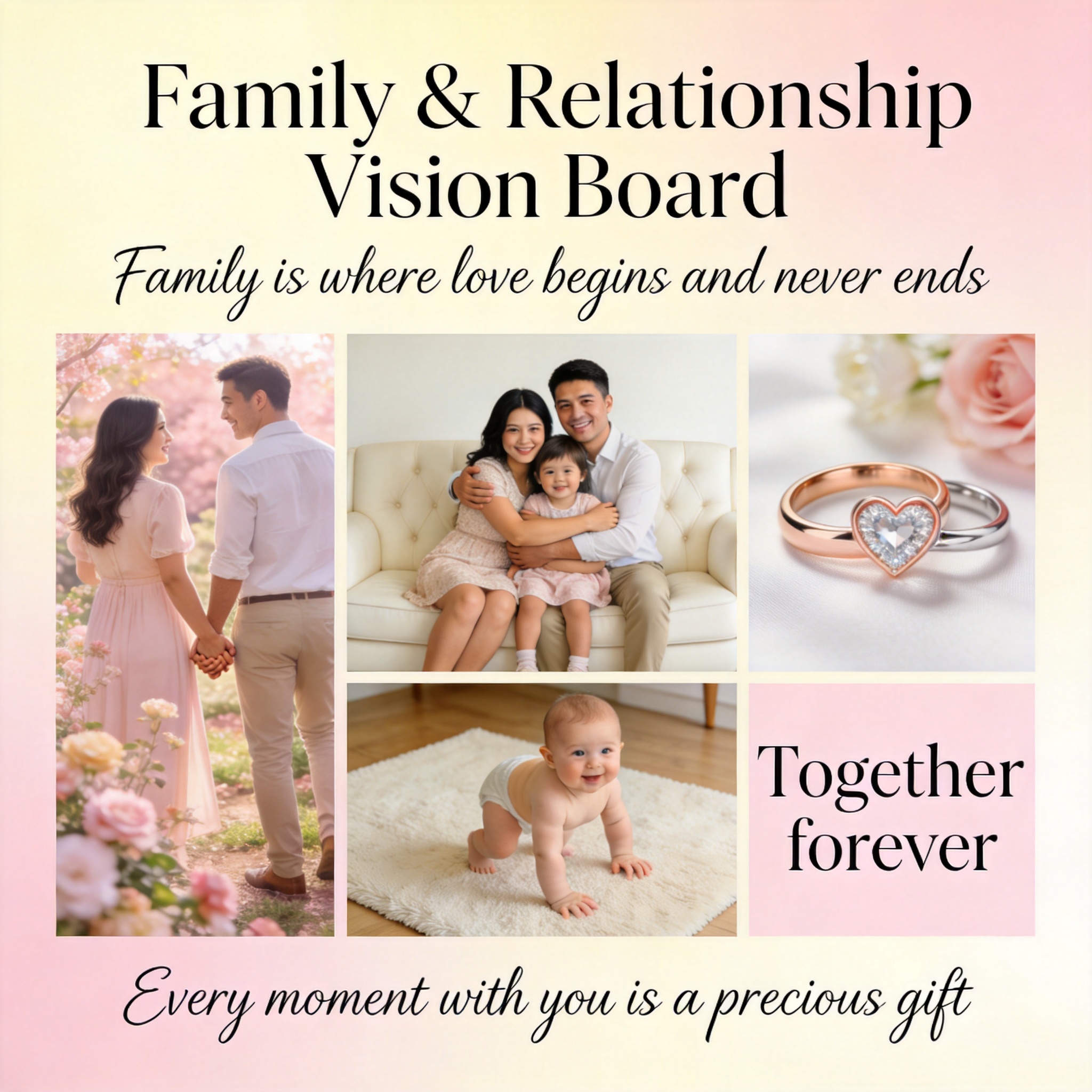 Family & Relationship vision board image - Love & Harmony by LXNUYYHYI