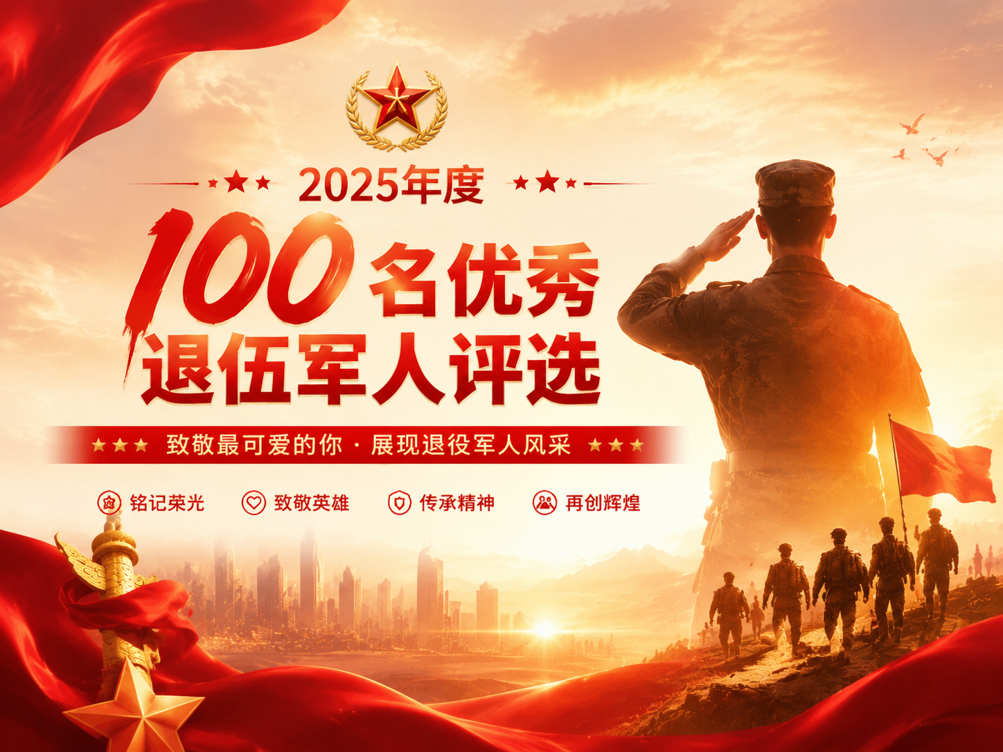 2025年度100名优秀退伍军人评选