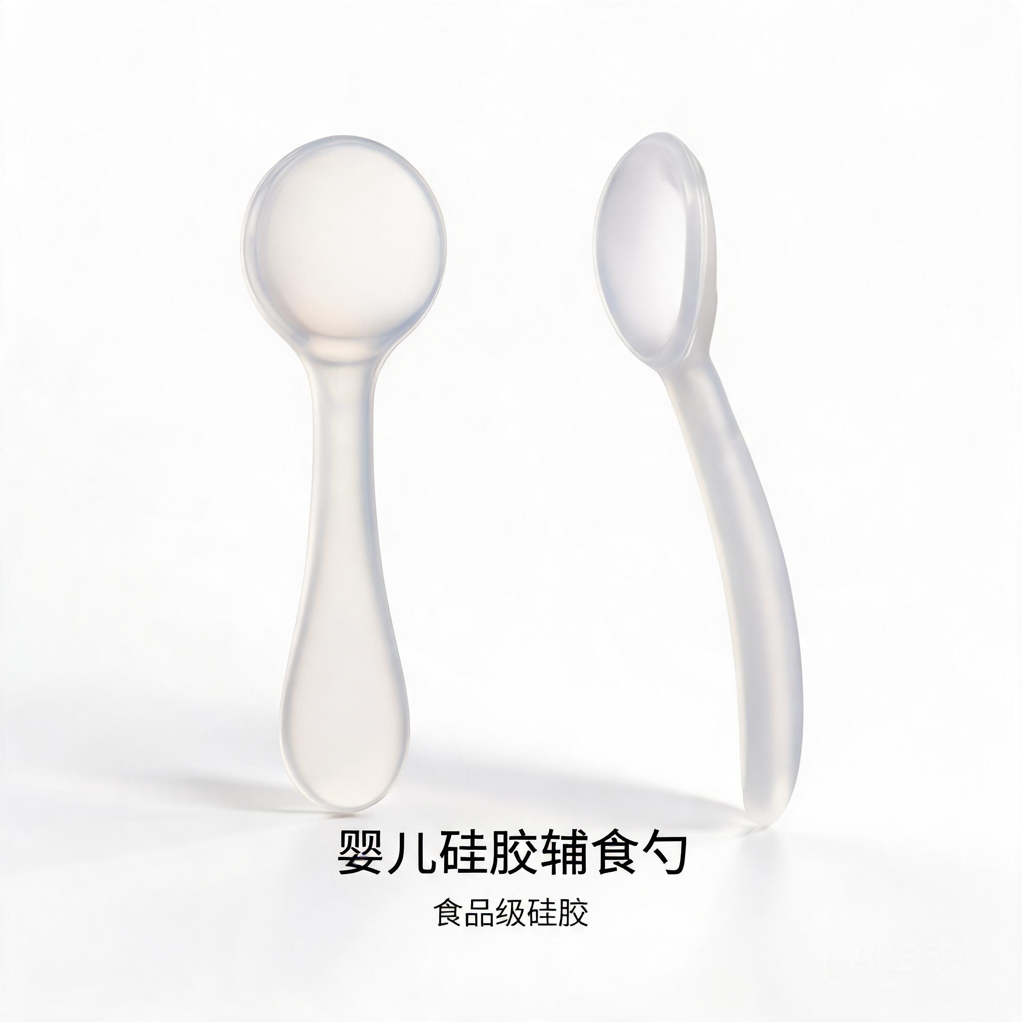 食品级婴儿液态硅胶辅食勺