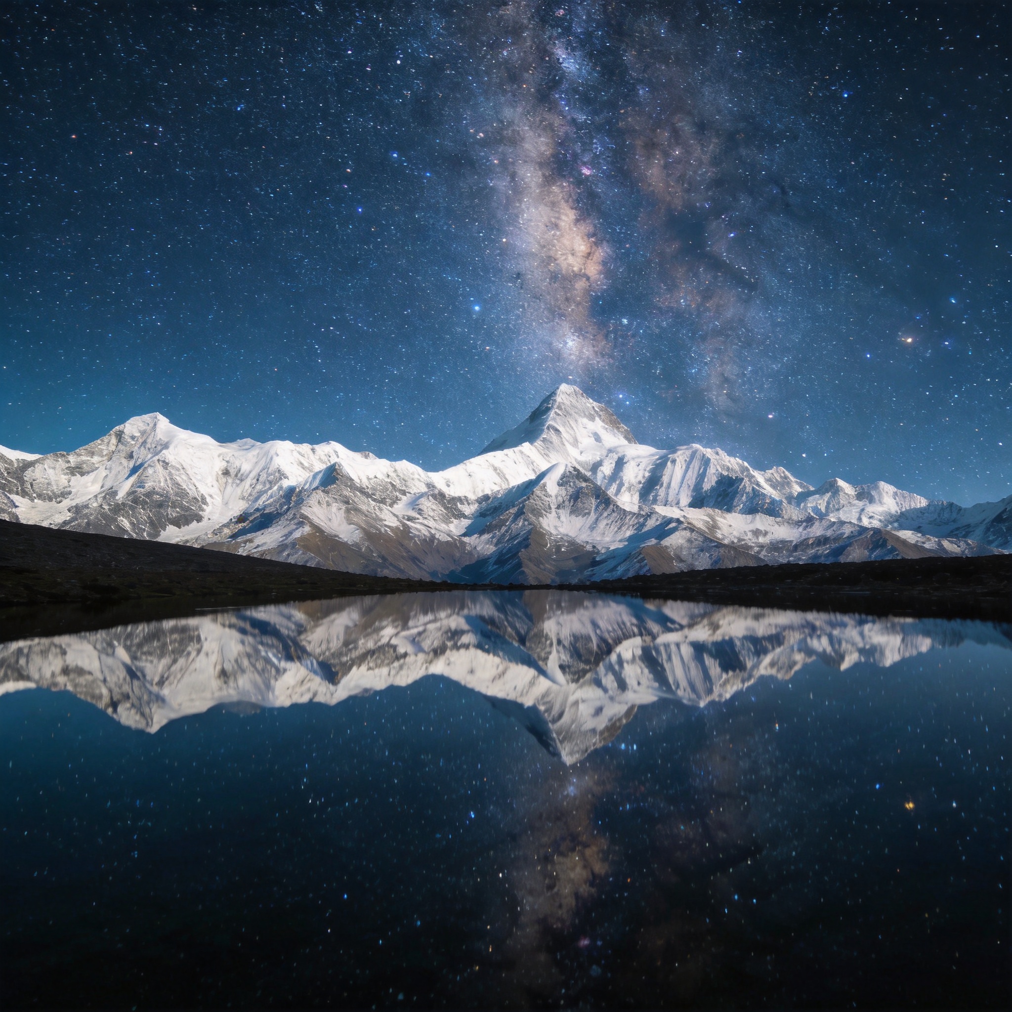 雪山星空