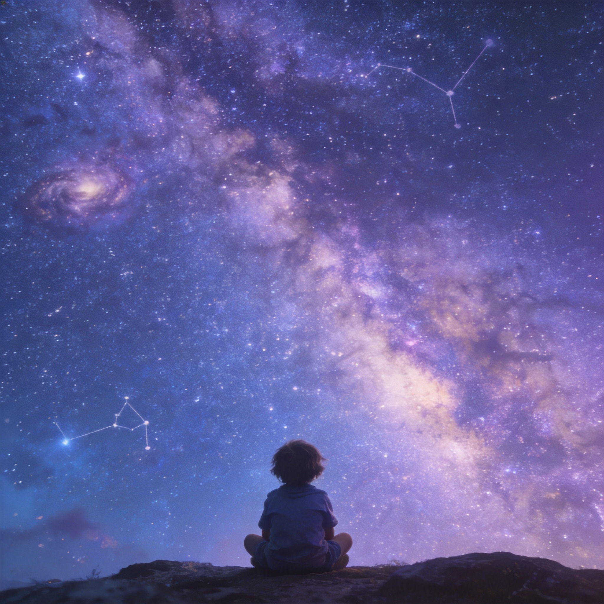 星空下的孩子