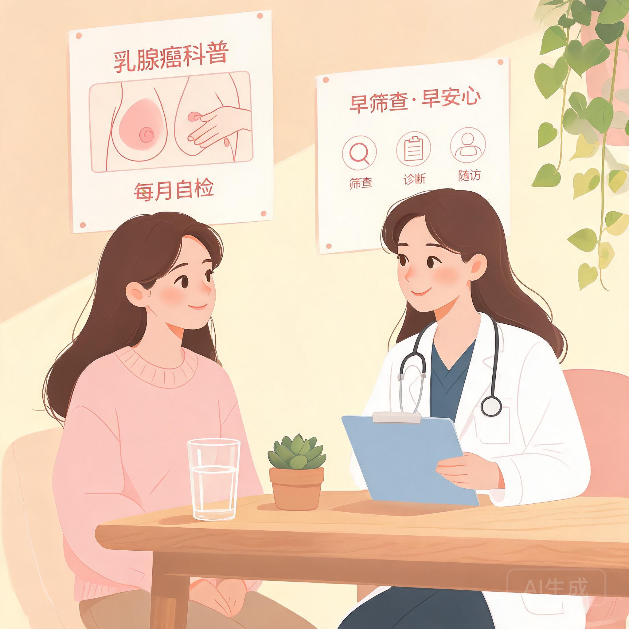三阴乳腺癌科普插画