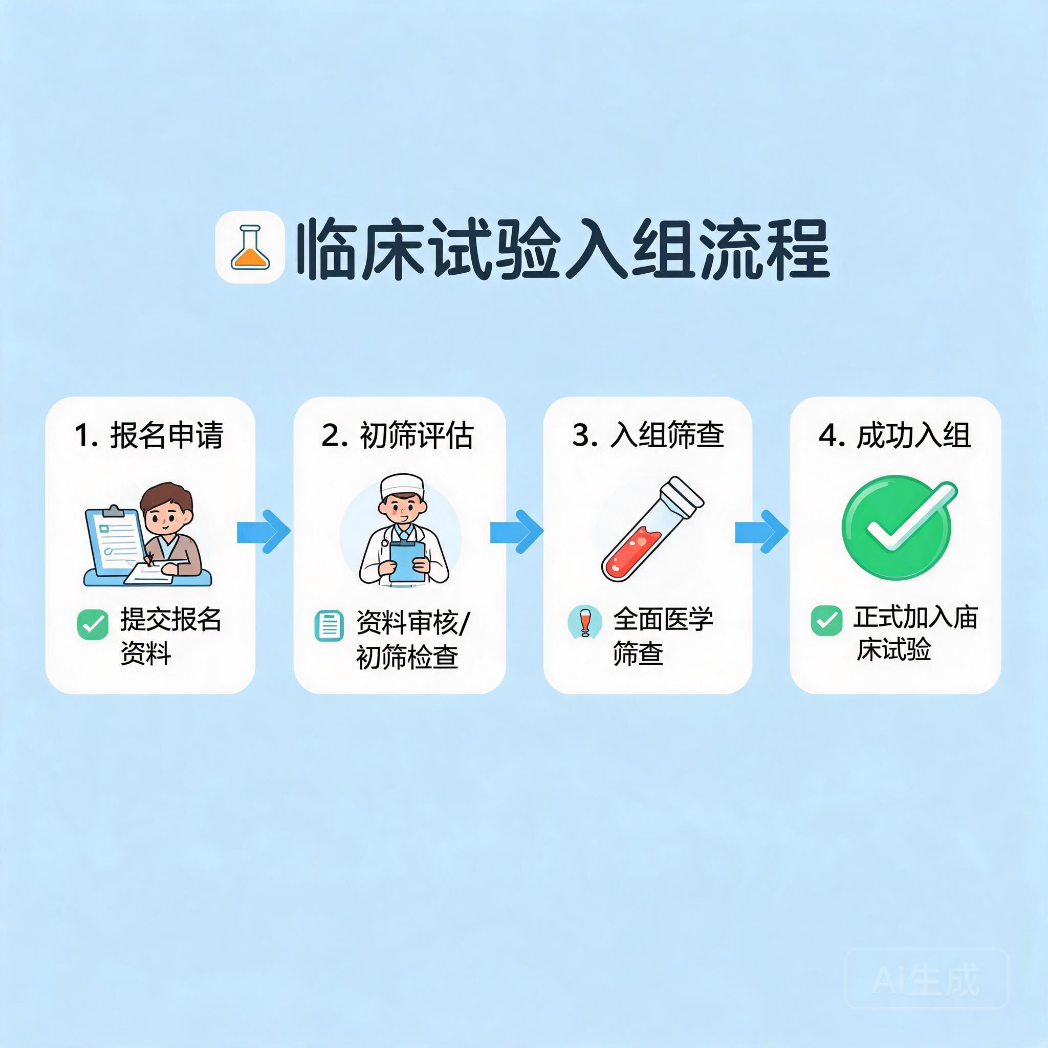 临床试验申请流程示意图