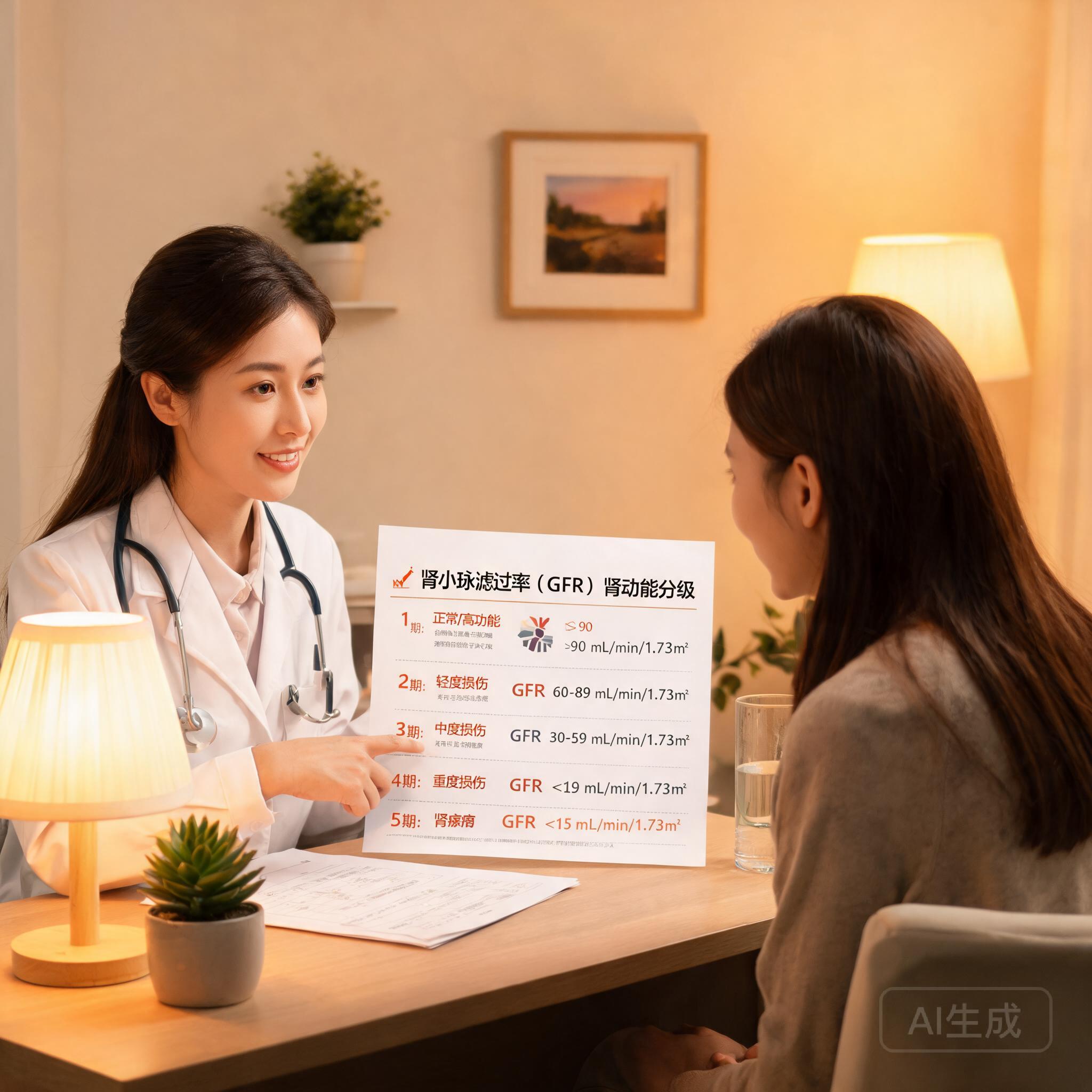 医生讲解肾功能不全分级知识