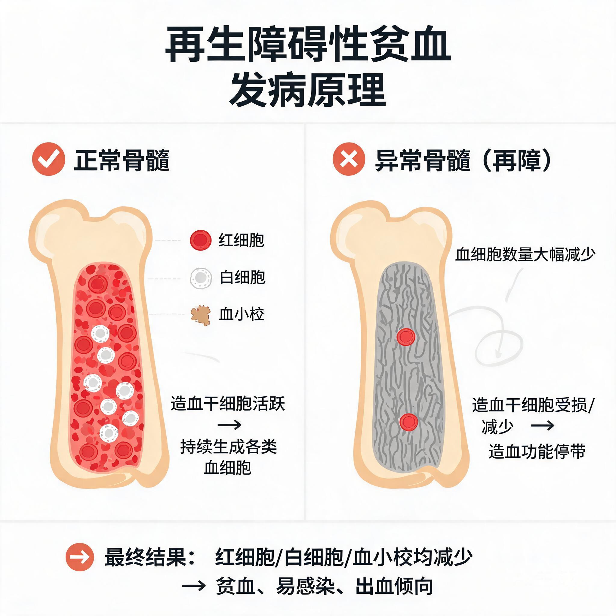 再生障碍性贫血科普插画