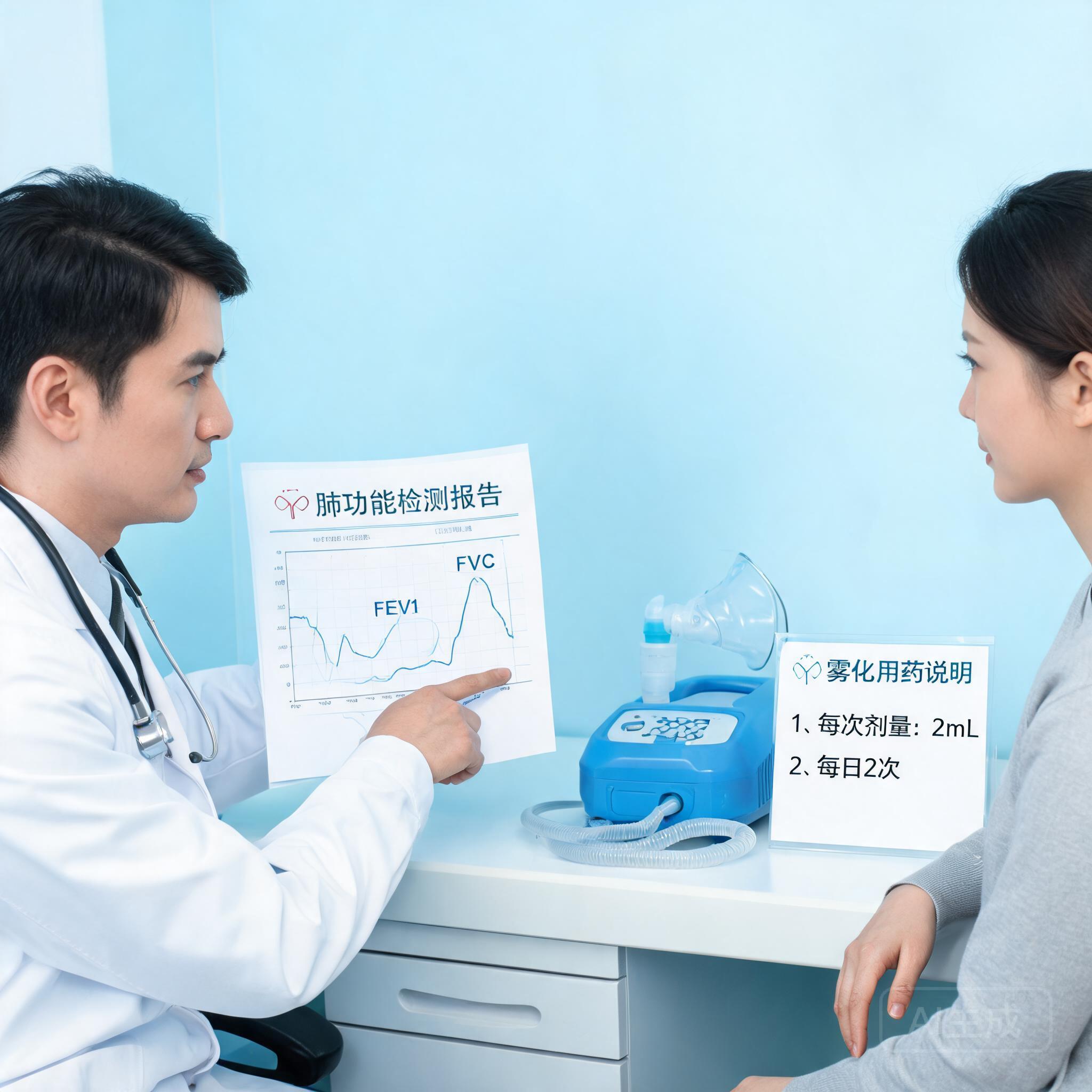 医生为慢阻肺患者讲解临床研究方案
