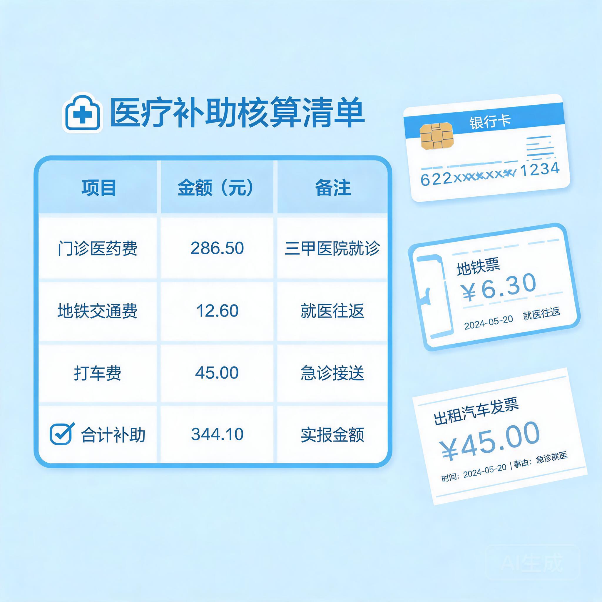临床试验补助核算清单